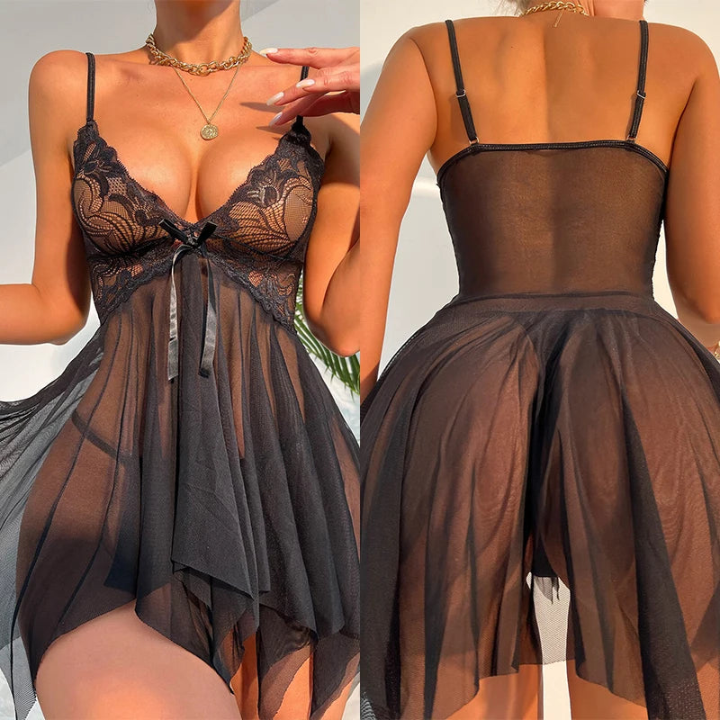 Conjunto Senhoritta - Lingerie Sexy com Renda